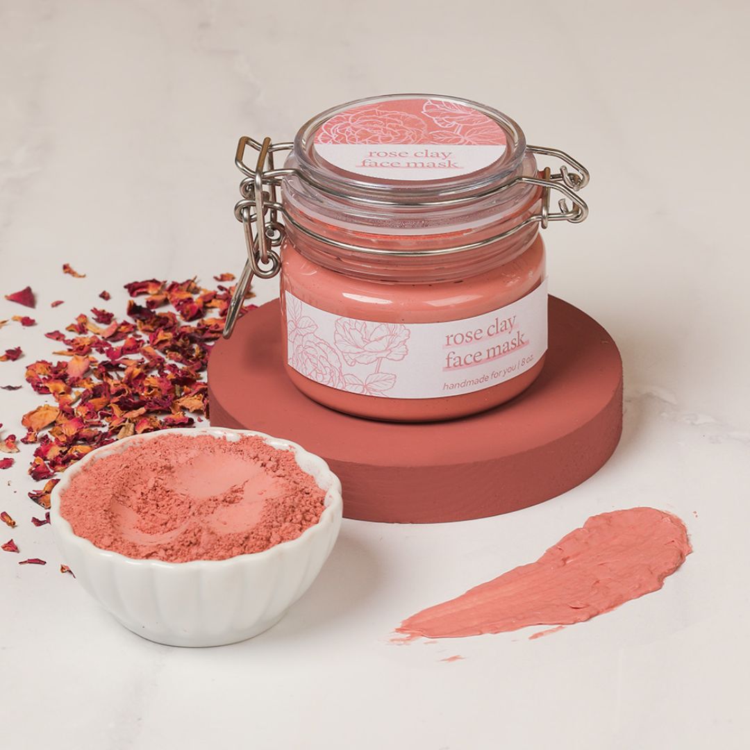 Rose Clay Face Mask Project